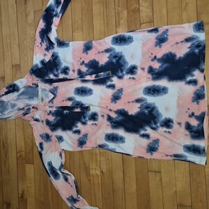 BOBBIE BROOKS WOMEN'S TIE DYE DRESS SIZE XLARGE HOODED WITH DRAW STRING. NWOT.